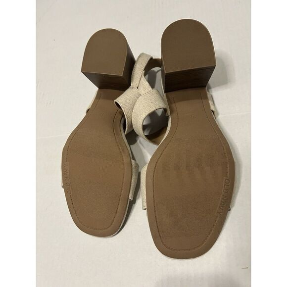 Old Navy Linen Wrap Sandal, Size 10. - Picture 5 of 5